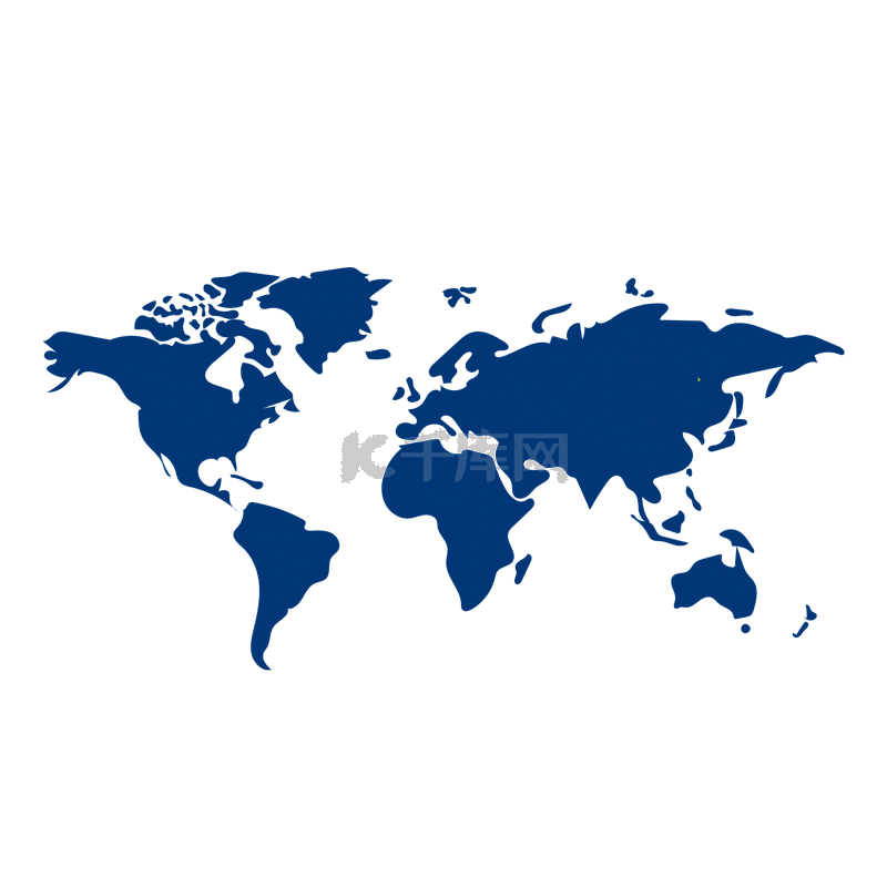 蓝色高科技地图辐射gif动图
