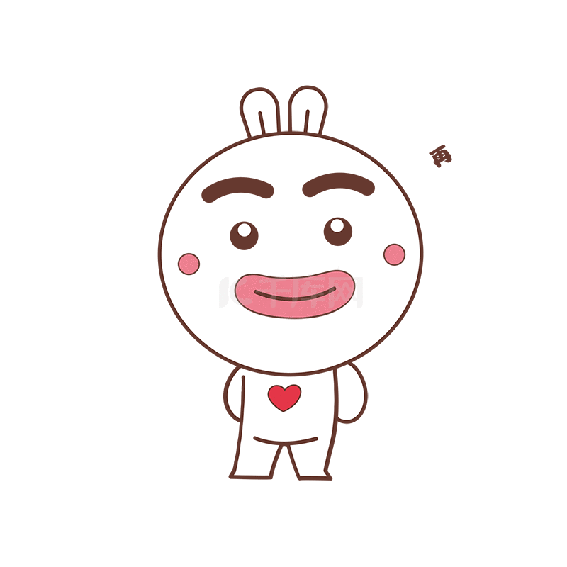 千库网官方ip库宝吉祥物扇扇子再见表情包