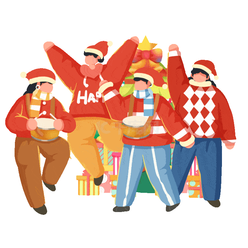 双旦圣诞元旦庆祝开派对庆祝开派对动图gif