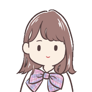 可爱卡通女生漫画人物萌大蝴蝶结脸红眨眼wink头像动图gif