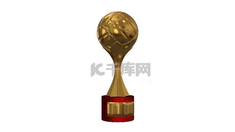 大气金色排球奖杯
