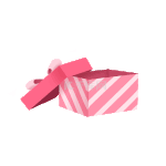 情人节粉红色礼物盒心形动态