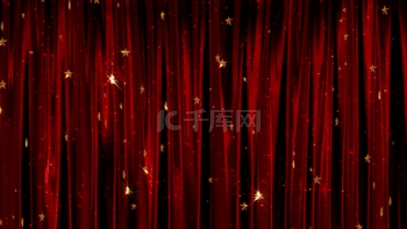 Led大气星星红绸动态舞台背景gif动态图片下载 千库网