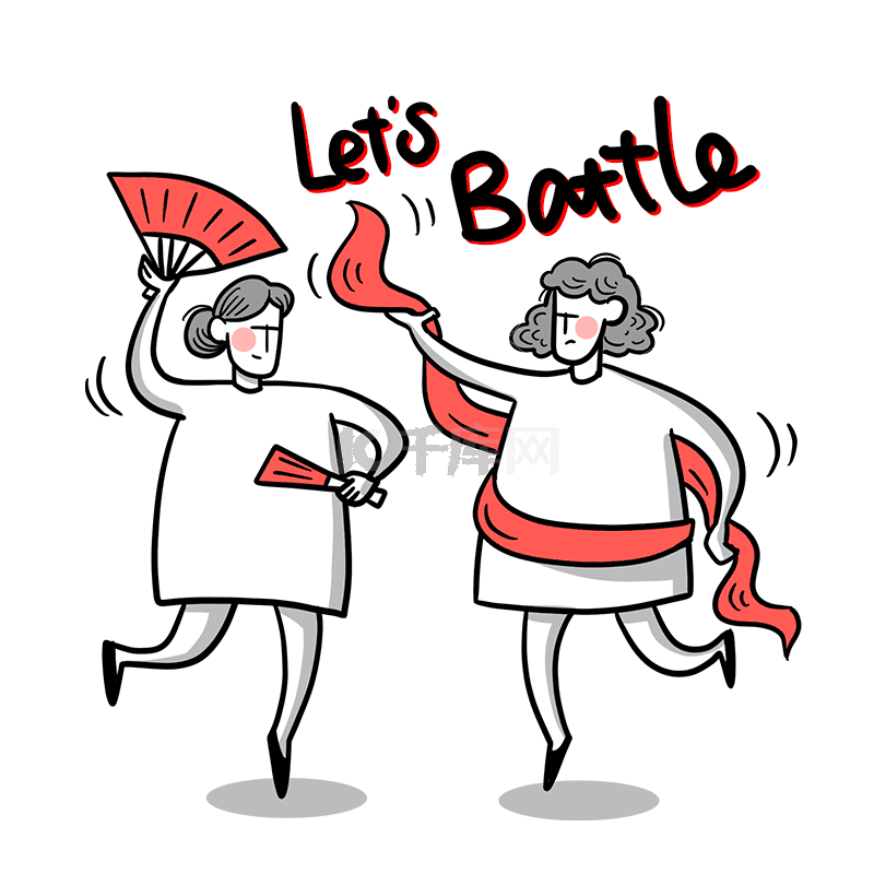 大妈广场舞battle表情包动态图gif