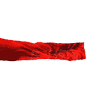 三维立体党徽旋转红色丝绸飘扬动态元素