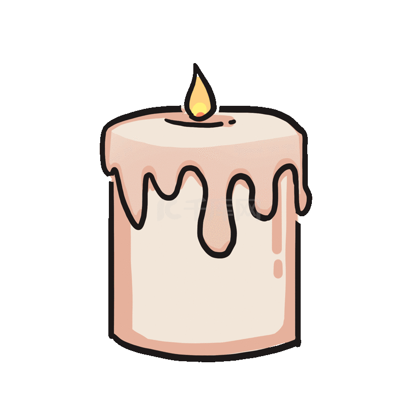 白蜡烛表情符号图片
