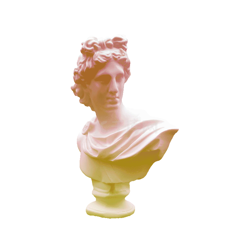 蒸汽波石膏雕像