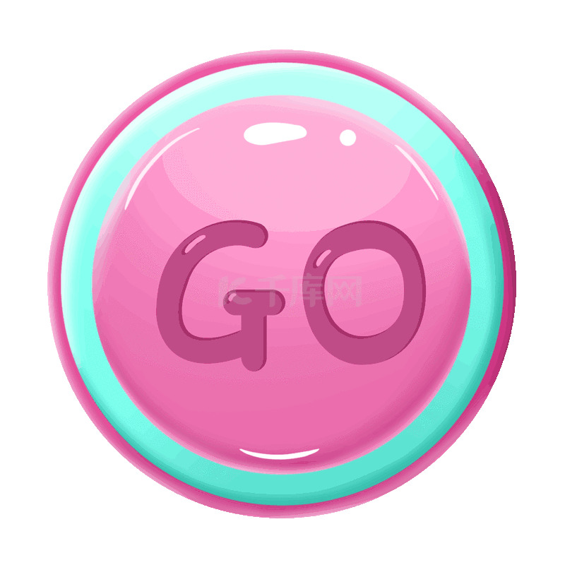 粉色游戏按钮go