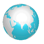 地球与红丝带艾滋病动图GIF