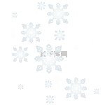 冬季冬天晶莹旋转的雪花星星光点小雪大雪动图gif