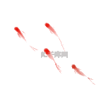 红色水墨鱼金鱼锦鲤游水动图gif