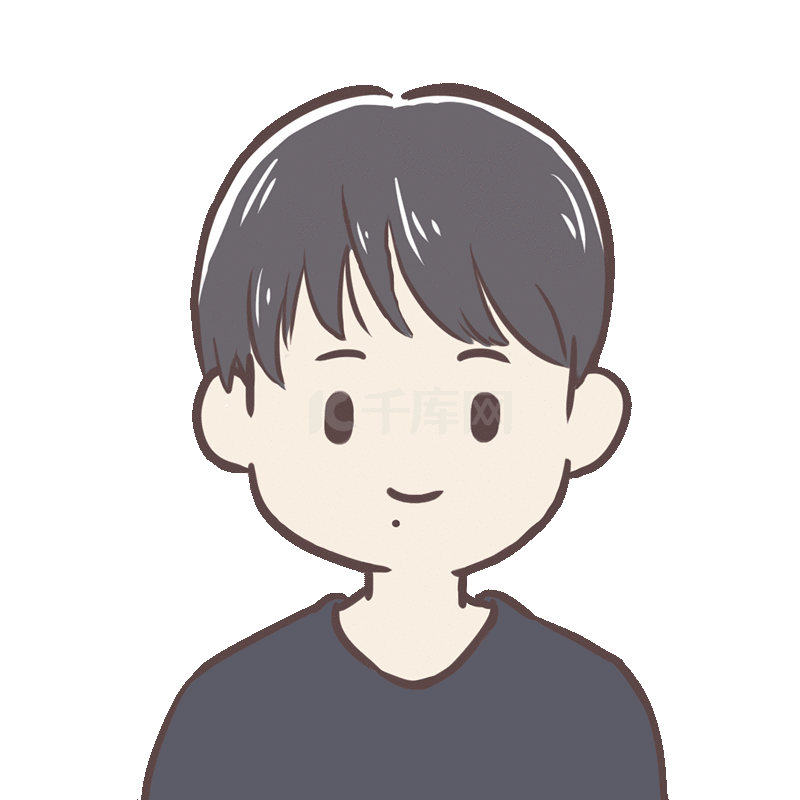 可爱卡通男生卖萌wink眨眼头像vlog动图gif