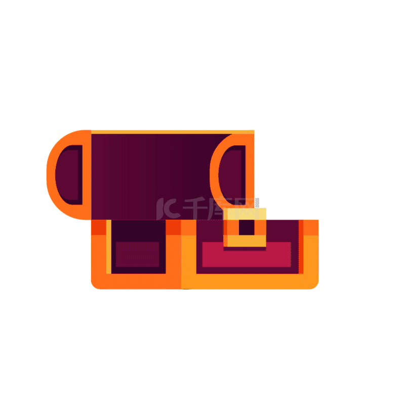 扁平风金币宝箱开箱宝藏动图gifgif动态图片下载 千库网