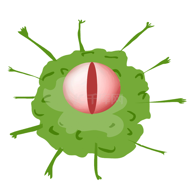 病毒细菌体新冠绿色邪恶的触手动图gifgif动态图片下载 千库网