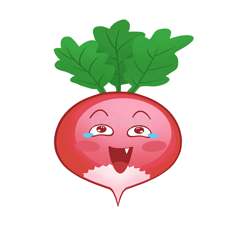 蔬菜萝卜笑哭表情包动图gif