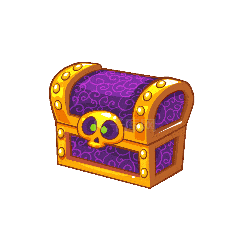 游戏卡通宝箱按钮icon宝藏矿石宝石宝物动图gif