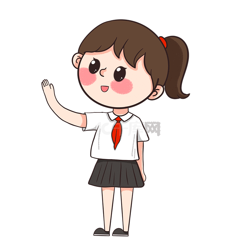 红领巾少先队敬礼学生动图gif