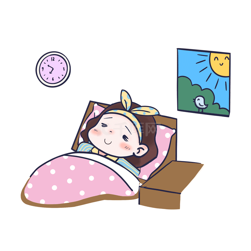 伸懒腰高清摄影大图-千库网