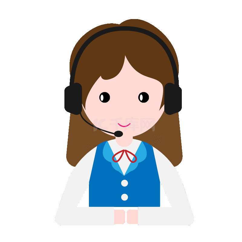 客服小姐姐女生眨眼摇头说话讲话动图gif