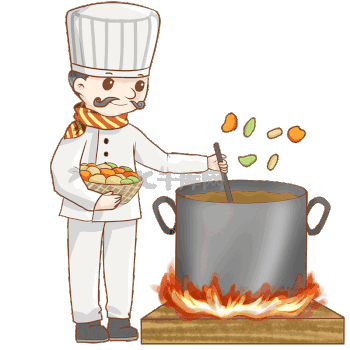 厨师大厨厨师做菜烹饪做饭动图gif