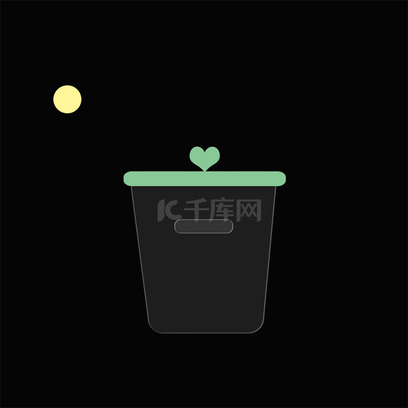 卡通垃圾桶俯视图素材图片免费下载-千库网