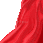 丝绸飘带缎带飘扬大气红色装饰动图gif
