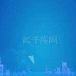 蓝色科技信息化商务城市群粒子光banner科技视频背景动图gif