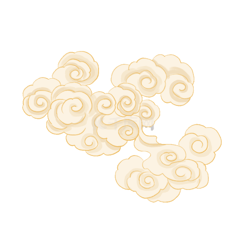 祥云云朵国潮中国风动图gif