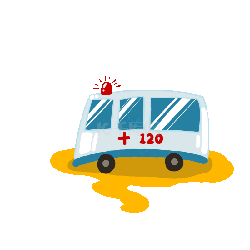 医疗救援120救护车急救医生动图gif