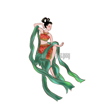 敦煌飞天GIF动画-GIF素材免费下载-敦煌飞天GIF图片制作素材库-千库网