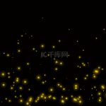 光效粒子光点萤火虫星光荧光黄色动图gif