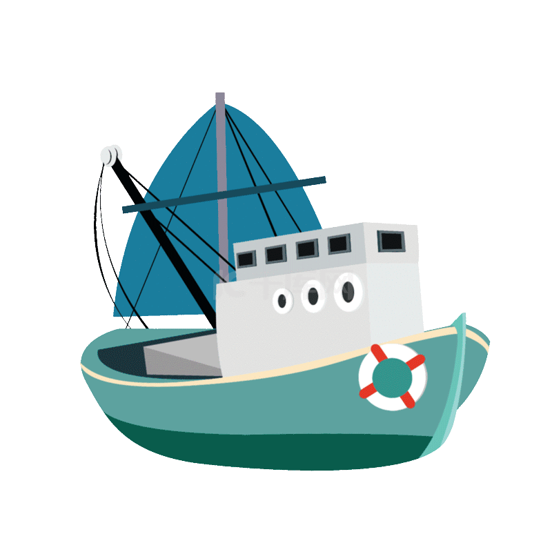 交通工具海面水面蓝色帆船动图gifgif动态图片下载 千库网