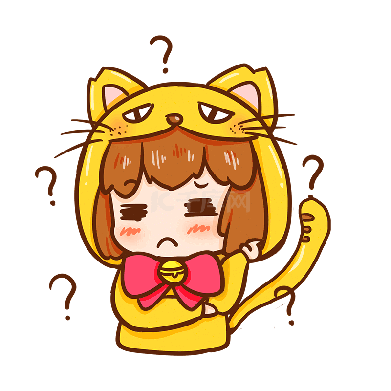 猫耳少年疑问表情包动图gif