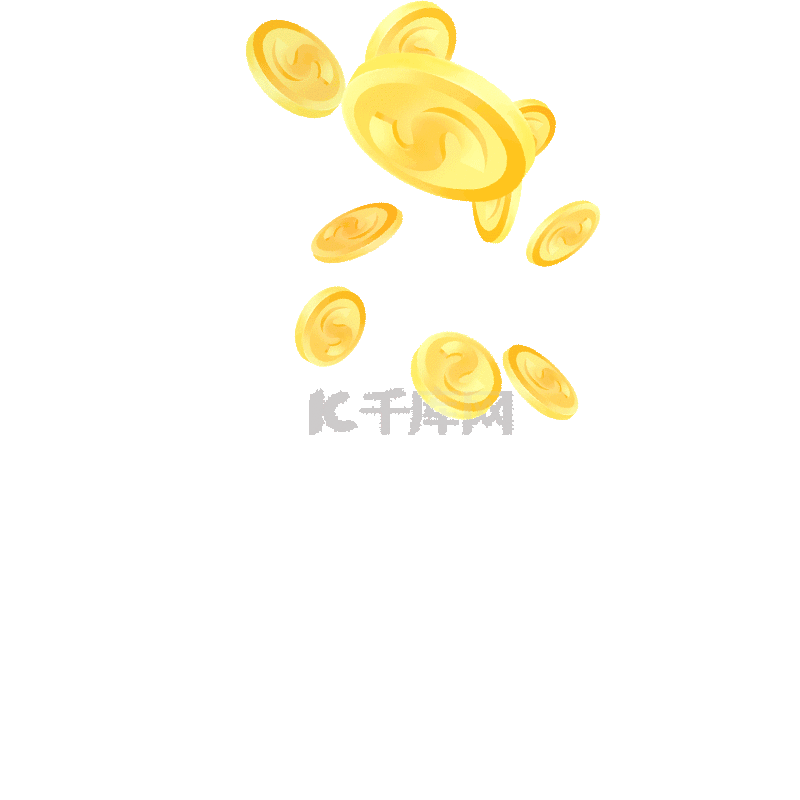 金色钱币下落免抠图素材图片免费下载-千库网