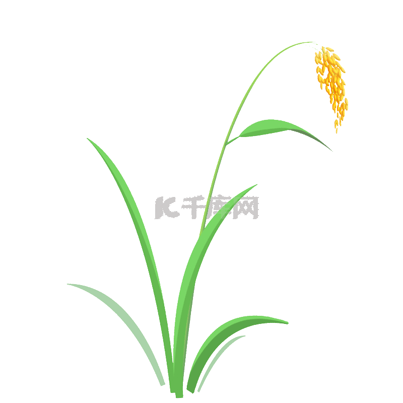 水稻稻穗稻花素材图片免费下载-千库网