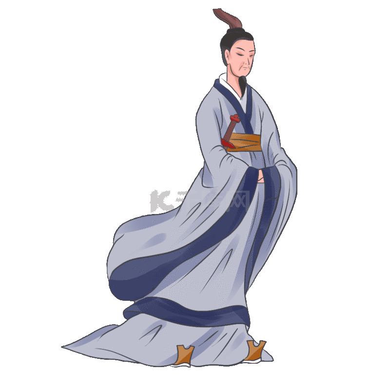 端午节端午古代人物历史人物传统节日动图gif