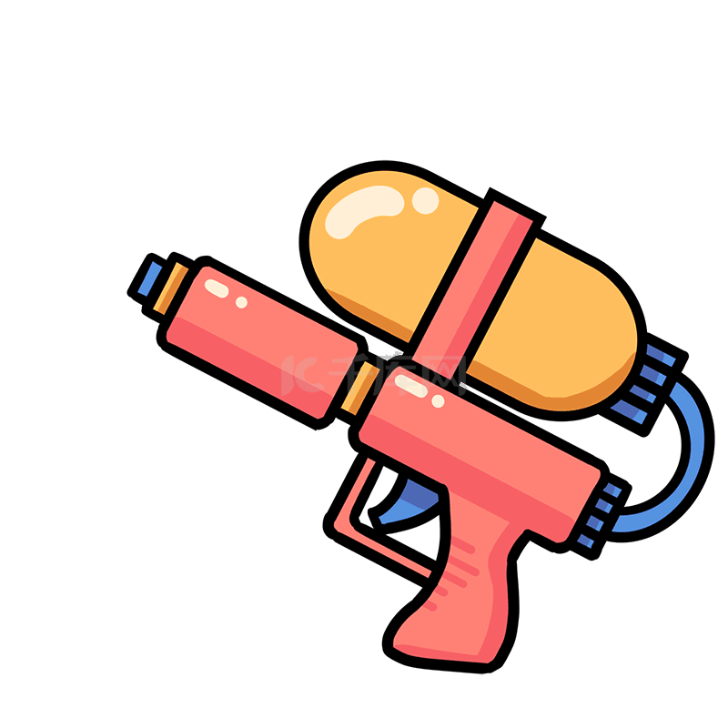 儿童玩具水枪玩具素材图片免费下载-千库网