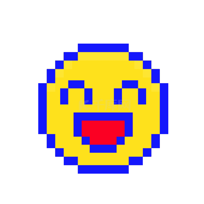 像素小黄人笑脸开心表情包动图gif