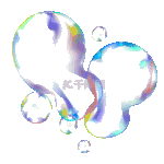 酸性荧光折射泡泡气泡赛博朋克漂浮动图gif