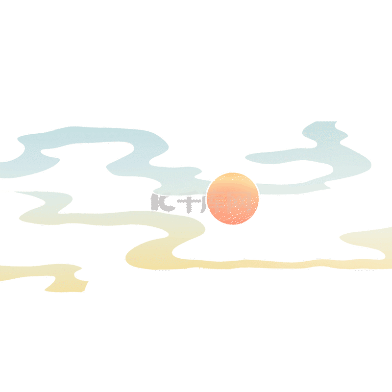手绘卡通云彩里漂浮的女孩免扣元素素材图片免费下载-千库网
