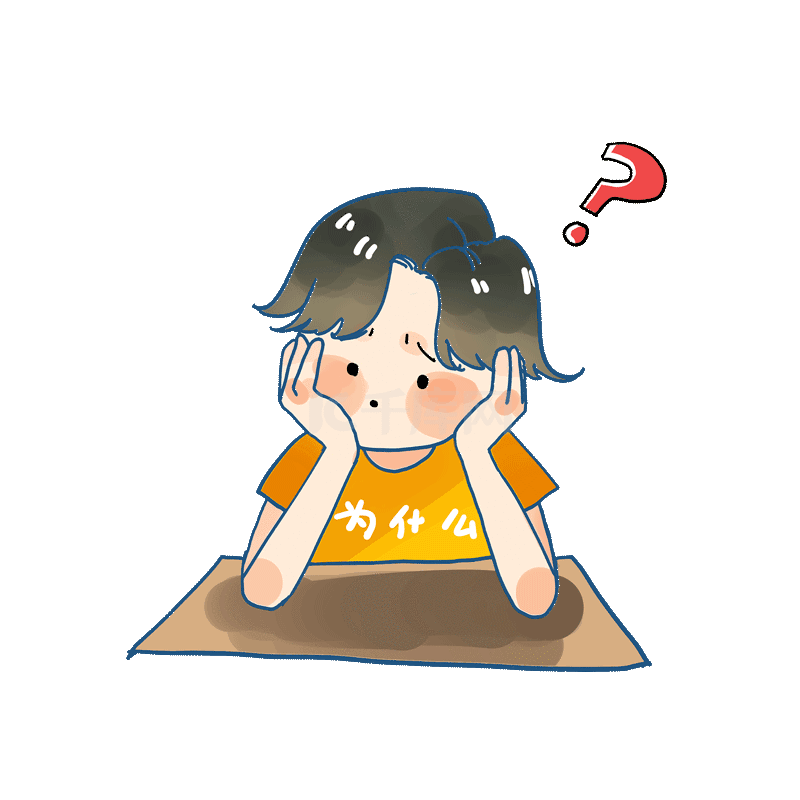 黄色卡通问号狗狗素材图片免费下载-千库网