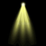 黄色舞台游戏光束光效聚光粒子圆环光效动图gif