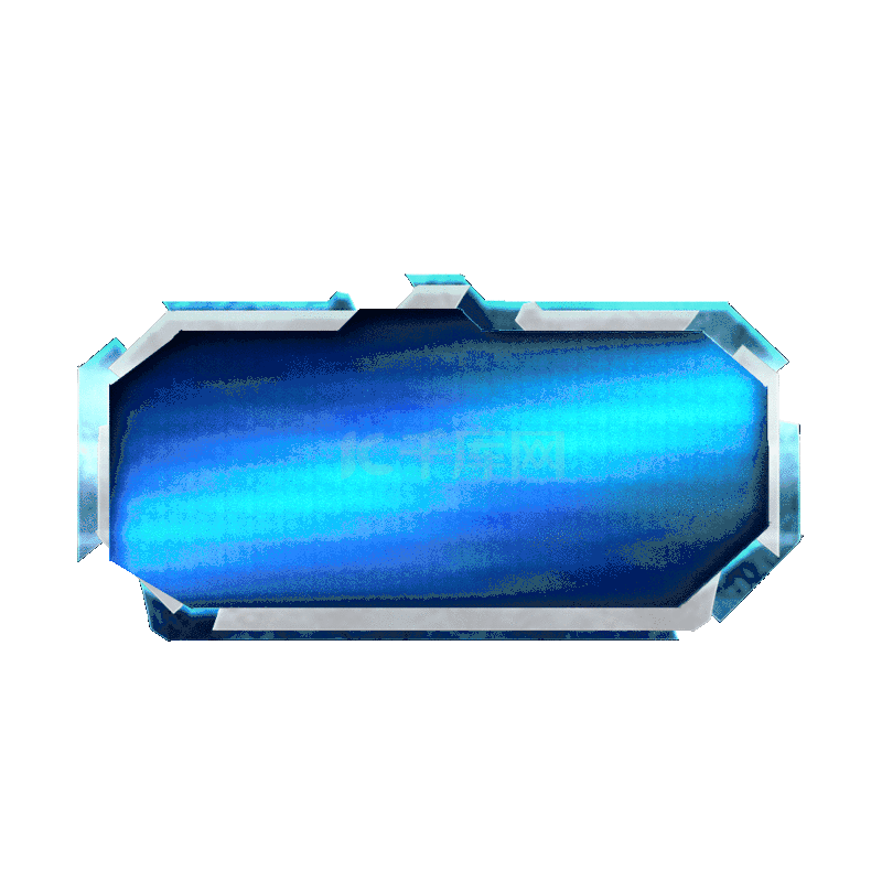 电竞金属机械边框标题框标题栏科技感蓝色动图gif