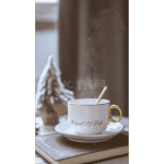 餐饮生活热气腾腾的奶茶咖啡实景竖版视频背景海报棕色动图gif