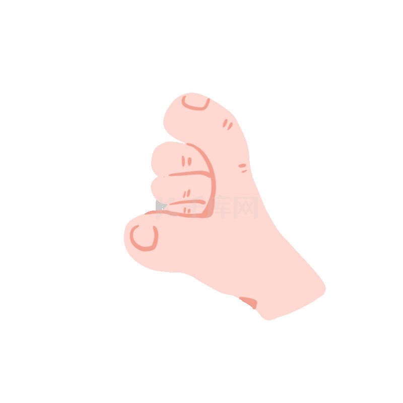 手掌动作手势插画素材图片免费下载-千库网