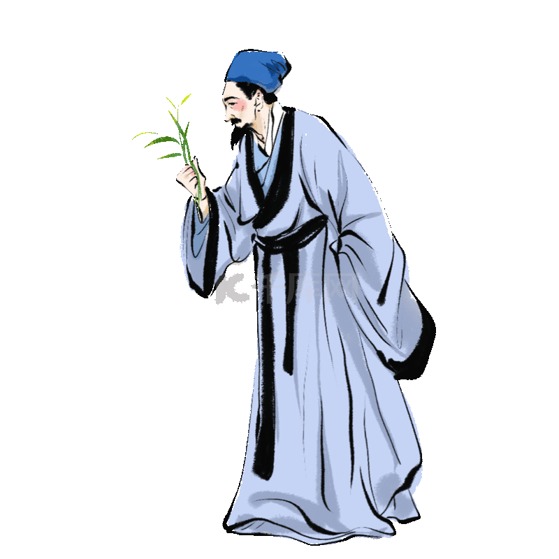 李时珍中医名医卡通动图gif