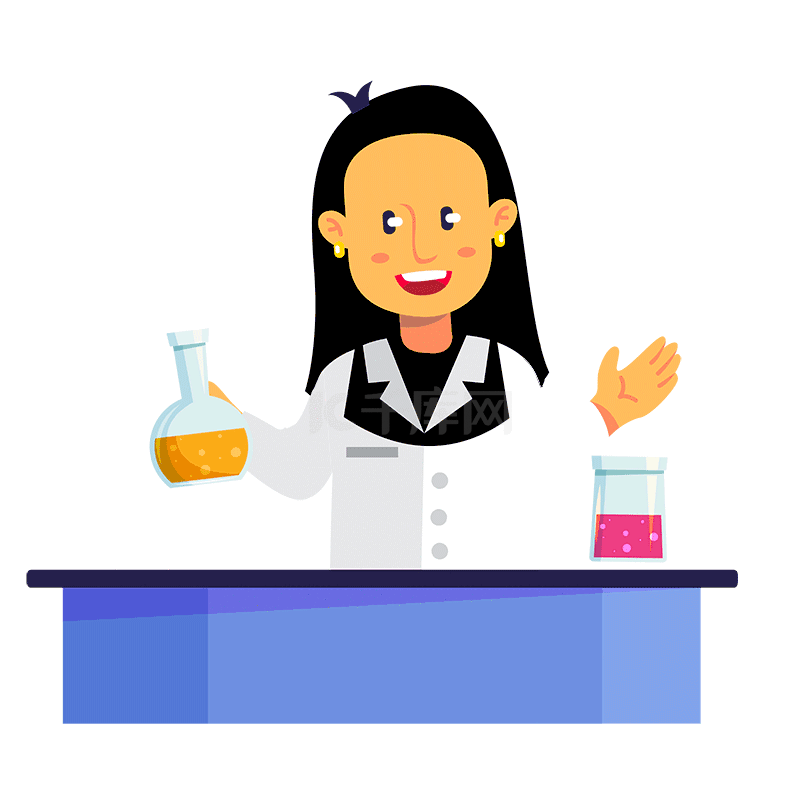 化学老师试剂药水溶液做实验扁动图gif