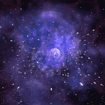 星空银河视频背景大气紫色动图gif