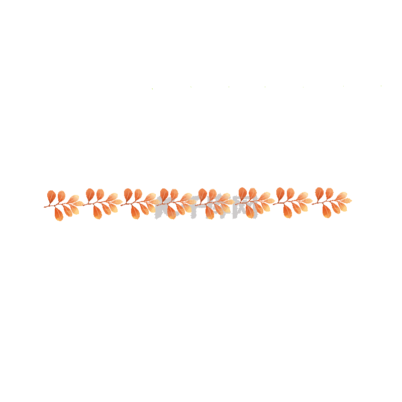 秋天新媒体分割线分隔符树叶动图gif