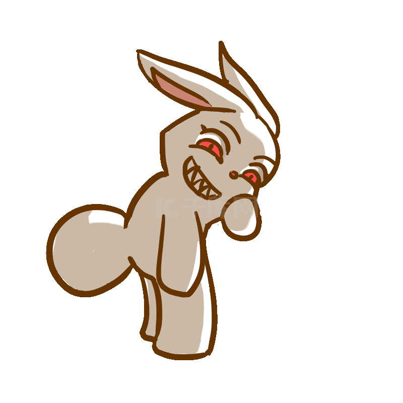 中秋节中秋表情包兔子偷吃月饼奸笑坏笑动图gif